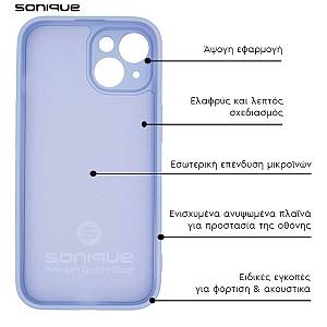 Θήκη Σιλικόνης My Colors Sonique Samsung Galaxy A70/A70s Λιλά