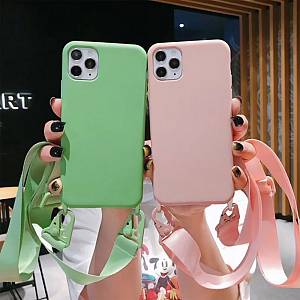 Θήκη Σιλικόνης με Strap CarryHang Sonique Samsung Galaxy S10 Plus Μαύρο