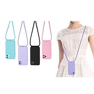 Θήκη Σιλικόνης με Κορδόνι CarryHang Sonique Apple iPhone 13 Pro Max Γαλάζιο