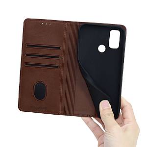 Θήκη Πορτοφόλι Vintage Magnet Wallet Sonique TCL 20Y Καφέ