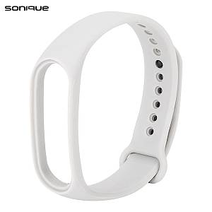 Λουράκι Σιλικόνης Sonique Color για Xiaomi Mi Band 3/4 Λευκό