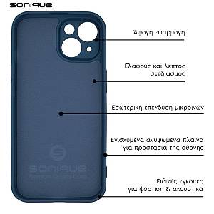 Θήκη Σιλικόνης My Colors Sonique Samsung Galaxy A35 5G Μπλε Σκούρο
