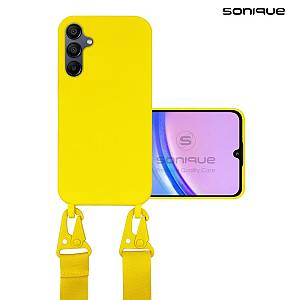 Θήκη Σιλικόνης με Strap CarryHang Sonique Samsung Galaxy A15 4G / Galaxy A15 5G Κίτρινο