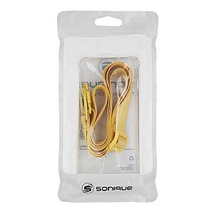 Θήκη Σιλικόνης με Strap Sonique Armor Clear Samsung Galaxy A15 4G / Galaxy A15 5G Κίτρινο