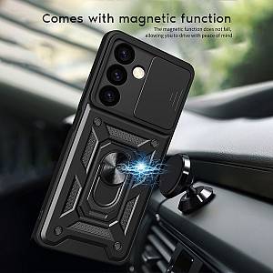 Θήκη Ring Armor CamPro Sonique για Samsung Galaxy A32 4G Μαύρο