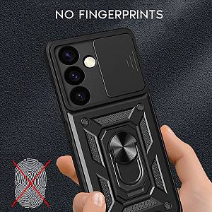 Θήκη Ring Armor CamPro Sonique για Samsung Galaxy A51 Μαύρο