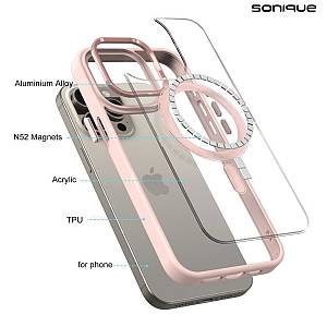 Θήκη Magnetic MagMetal Sonique Apple iPhone 11 Ροζ