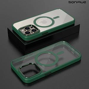 Θήκη Magnetic MagMetal Sonique Apple iPhone 15 Pro Πράσινο