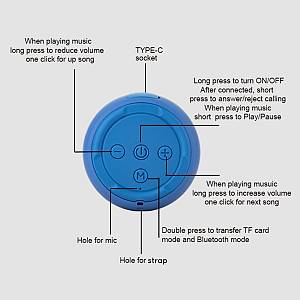 Ηχείο Bluetooth Sonique Mini TWS Active Beat Κόκκινο