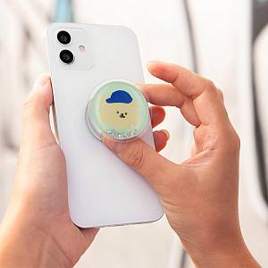 Pop Holder Sonique Liquid Cartoon Blue Hat Bear