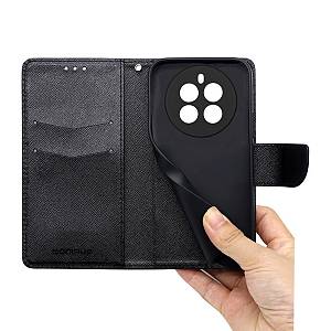 Θήκη Πορτοφόλι Sonique Trend Wallet Realme 12 Pro 5G / Realme 12 Pro Plus 5G Μαύρο