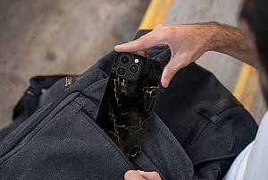 Θήκη Sonique Marble Series για Apple iPhone 15 Μαύρο 01