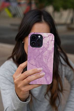 Θήκη Sonique Marble Series για Apple iPhone 15 Pro Βιολετί