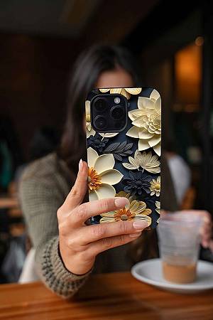Θήκη Sonique 3D Flower Series για Apple iPhone 15 Plus Εκρού