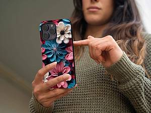 Θήκη Sonique 3D Flower Series για Apple iPhone 15 Plus Ροζ 01