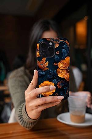 Θήκη Sonique 3D Flower Series για Samsung Galaxy A34 5G Πορτοκαλί 01