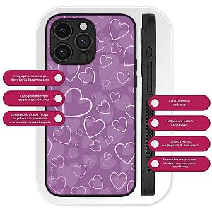 Θήκη Sonique Heart Series για Apple iPhone 12 Pro Max Βιολετί