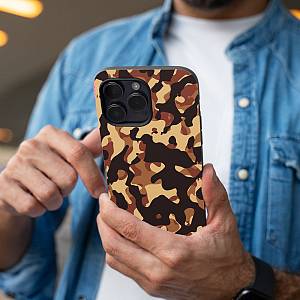 Θήκη Sonique Camouflage Army Series για Apple iPhone 15 Καφέ 01
