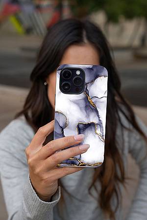 Θήκη Sonique Marble Series για Apple iPhone 16 Μωβ Γκρι