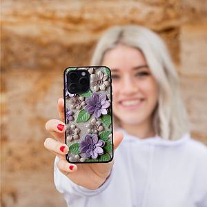 Θήκη Sonique 3D Flower Series για VIVO Y36 4G / VIVO Y36 5G / VIVO Y27 5G / VIVO Y27s Βιολετί