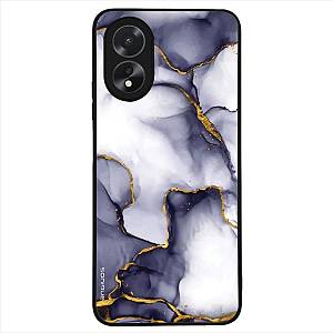 Θήκη Sonique Marble Series για Oppo A38 Μωβ Γκρι