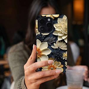 Θήκη Sonique 3D Flower Series για Oppo Reno12 F 5G / Oppo Reno12 FS 5G Εκρού