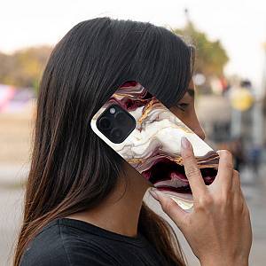 Θήκη Sonique Marble Series για OnePlus 10T Μπορντώ