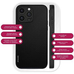 Θήκη Sonique Carbon Series για Apple iPhone 12 Pro Μαύρο