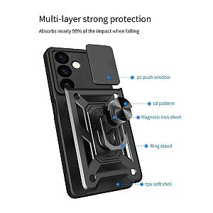 Θήκη Ring Armor CamPro Sonique για Samsung Galaxy A56 5G Ροζ Χρυσό