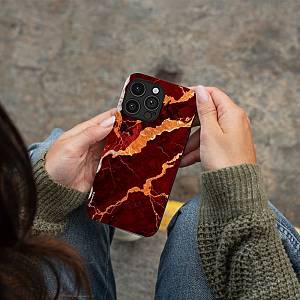 Θήκη Sonique Marble Series για Realme C75 4G Κόκκινο