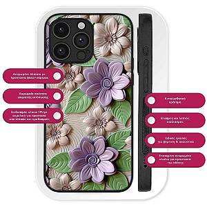 Θήκη Sonique 3D Flower Series για OnePlus 13R 5G Βιολετί