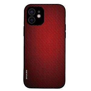 Θήκη Sonique Carbon Series για Apple iPhone 12 Κόκκινο