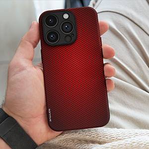 Θήκη Sonique Carbon Series για Apple iPhone 16 Κόκκινο