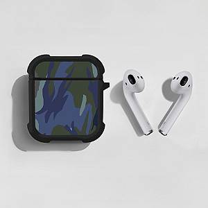 Θήκη Σιλικόνης Sonique Camouflage Army Series για AirPods 1/2 Μπλε 01