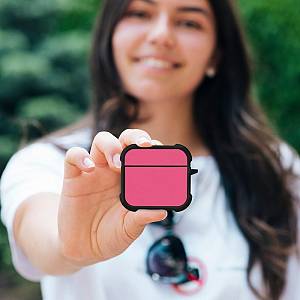 Θήκη Σιλικόνης Sonique ColorBloc Series για AirPods 4 Ροζ