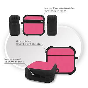Θήκη Σιλικόνης Sonique ColorBloc Series για AirPods 4 Ροζ