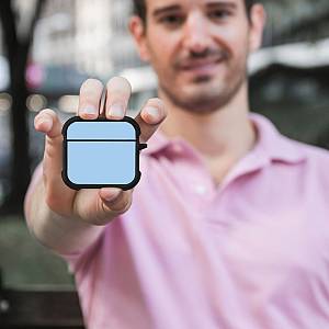Θήκη Σιλικόνης Sonique ColorBloc Series για AirPods 4 Τιρκουάζ
