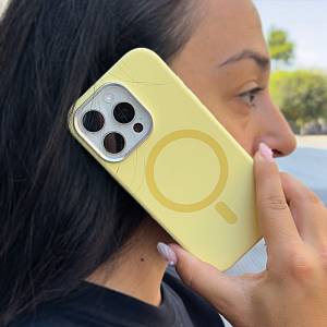 Θήκη Magnetic MagTouch Sonique Apple iPhone 13 Pro Max Κίτρινο