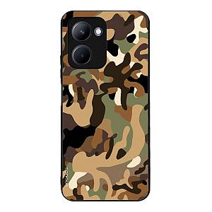 Θήκη Sonique Camouflage Army Series για Realme C33 Καφέ
