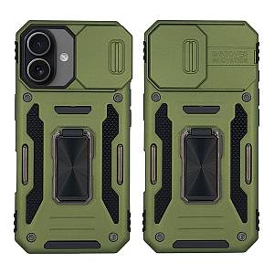 Θήκη Ring Armor CamShield Sonique για Apple iPhone 17 Χακί