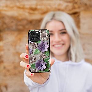 Θήκη Sonique 3D Flower Series για Apple iPhone 17 Βιολετί
