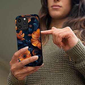 Θήκη Sonique 3D Flower Series για Apple iPhone 17 Πορτοκαλί 01