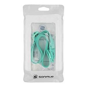 Θήκη Σιλικόνης με Strap Sonique Armor Clear Apple iPhone 17 Γαλάζιο