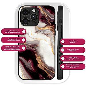 Θήκη Sonique Marble Series για Realme C71 4G Μπορντώ