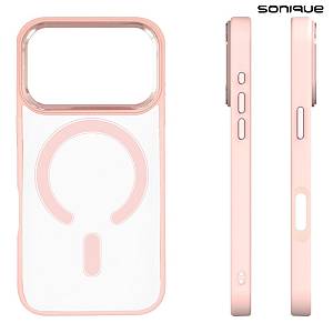 Θήκη Magnetic MagMetal Sonique Apple iPhone 17 Pro Ροζ