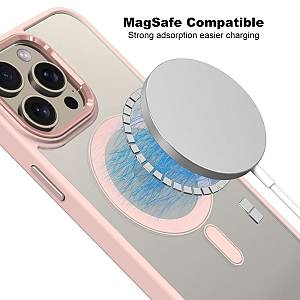 Θήκη Magnetic MagMetal Sonique Apple iPhone 17 Pro Ροζ