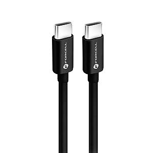 Forcell - Καλώδιο Type C σε Type C PD QC4.0 3A 60W 2μέτρα Μαύρο (C338)