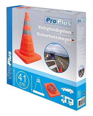 PROPLUS κώνος κυκλοφορίας 540320, πτυσσόμενος, 41cm, πορτοκαλί 540320