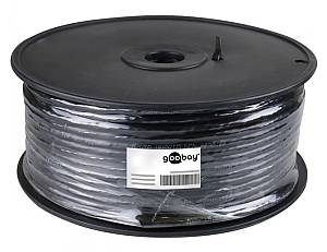 GOOBAY καλώδιο δικτύου 57197, CAT 6 S/FTP, CCA, έως 40m, 100m, μαύρο 57197