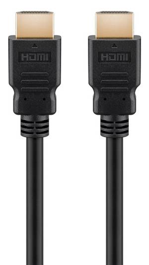 GOOBAY καλώδιο HDMI 2.1 58263, certified, ARC, 8K/60Hz 48Gbps, 1m, μαύρο 58263